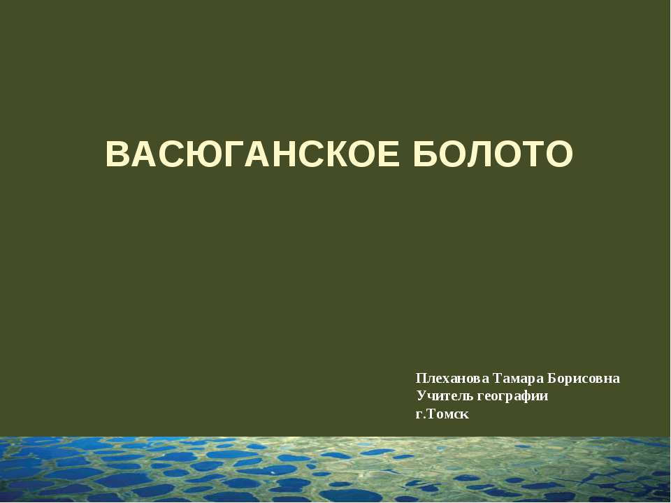 Васюганское болото