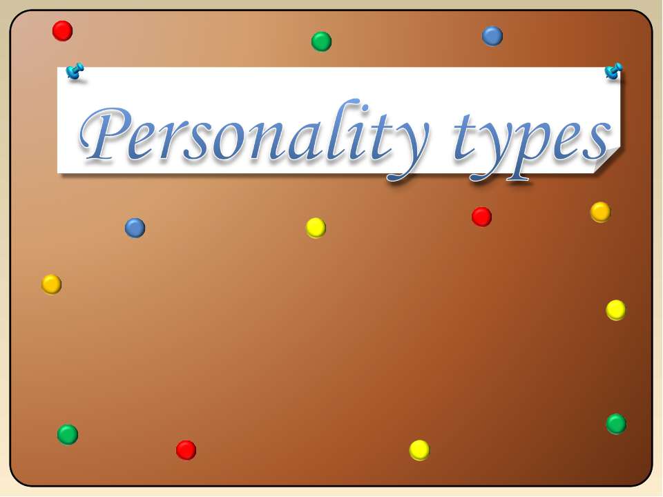 Personality types