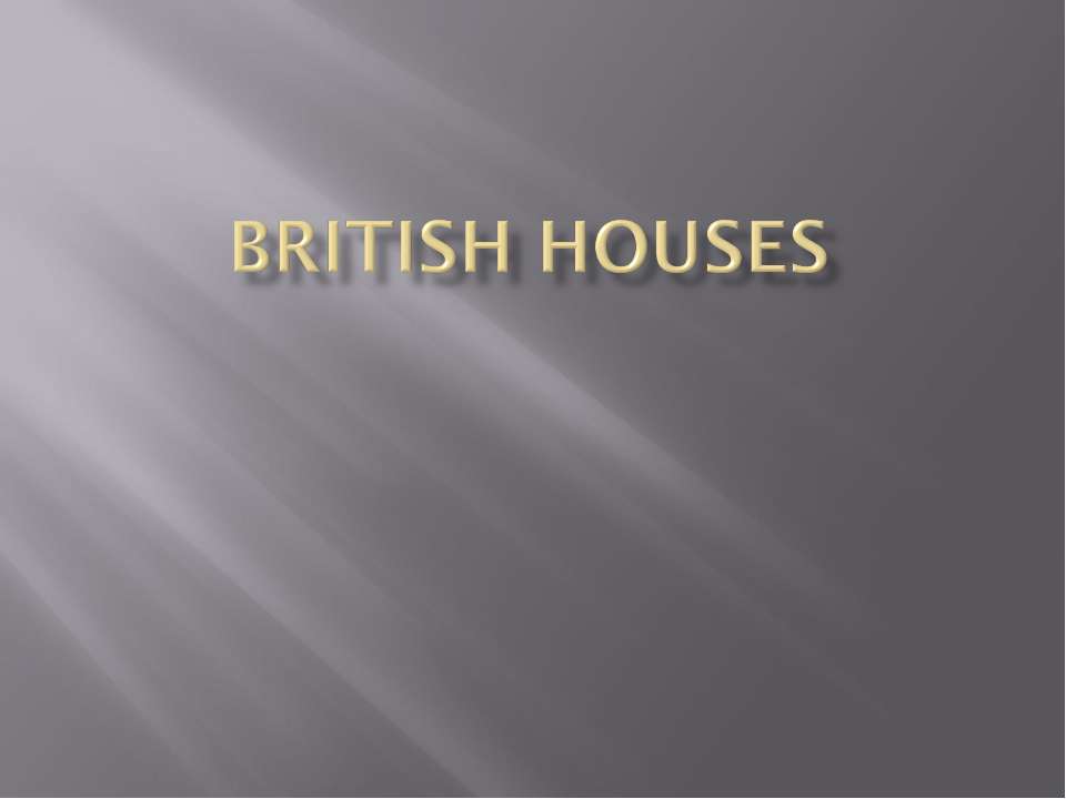 British houses