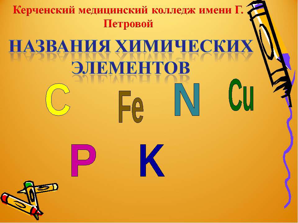 химия по латыни