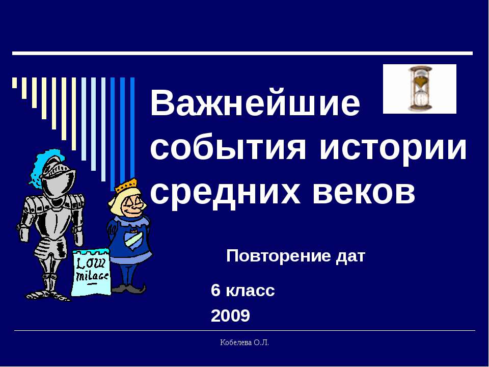 Важнейшие события истории средних веков