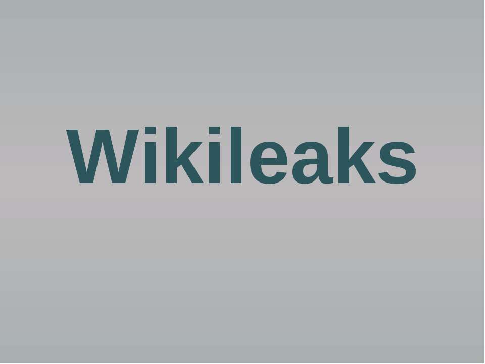 Wikileaks
