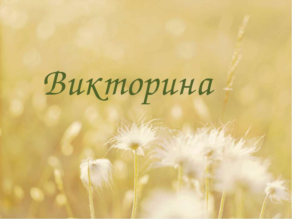 Органы цветка