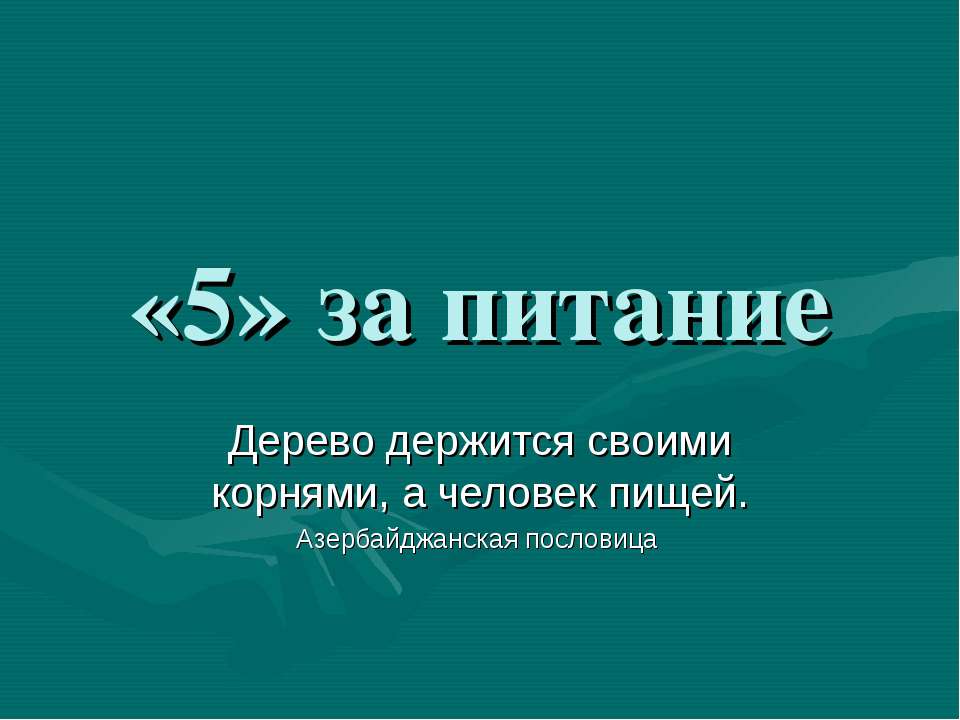 «5» за питание