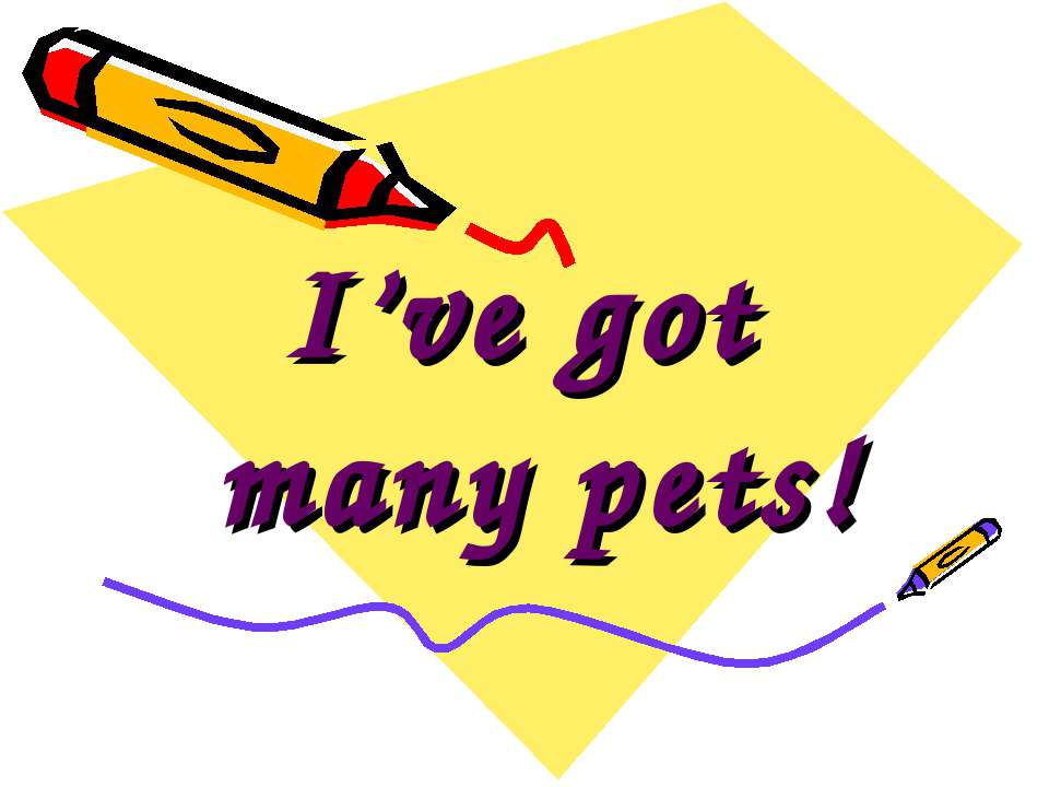 I’ve got many pets