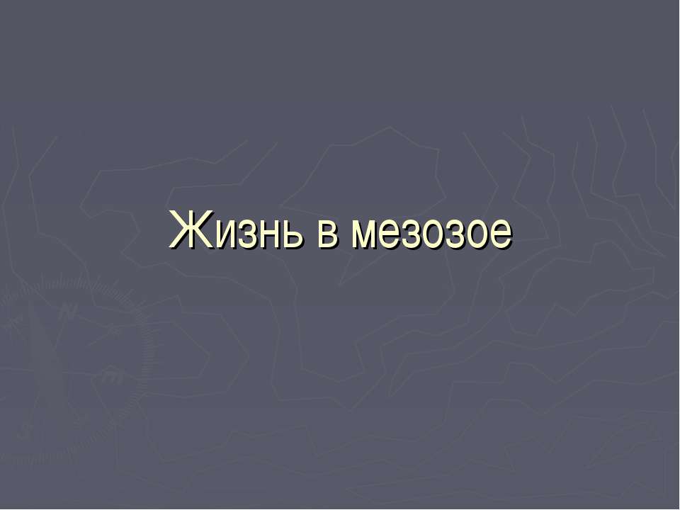 Жизнь в мезозое
