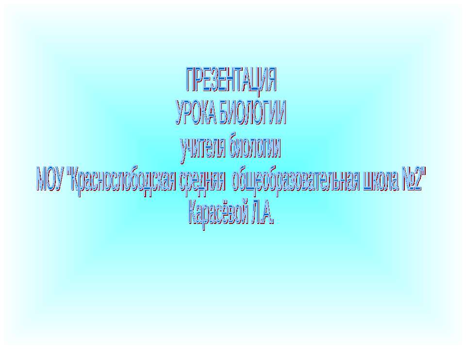 Органы и системы органов животных 6 класс