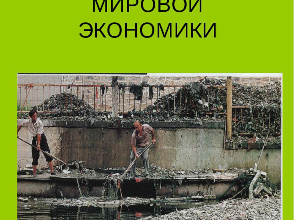 Глобальные проблемы мировой экономики
