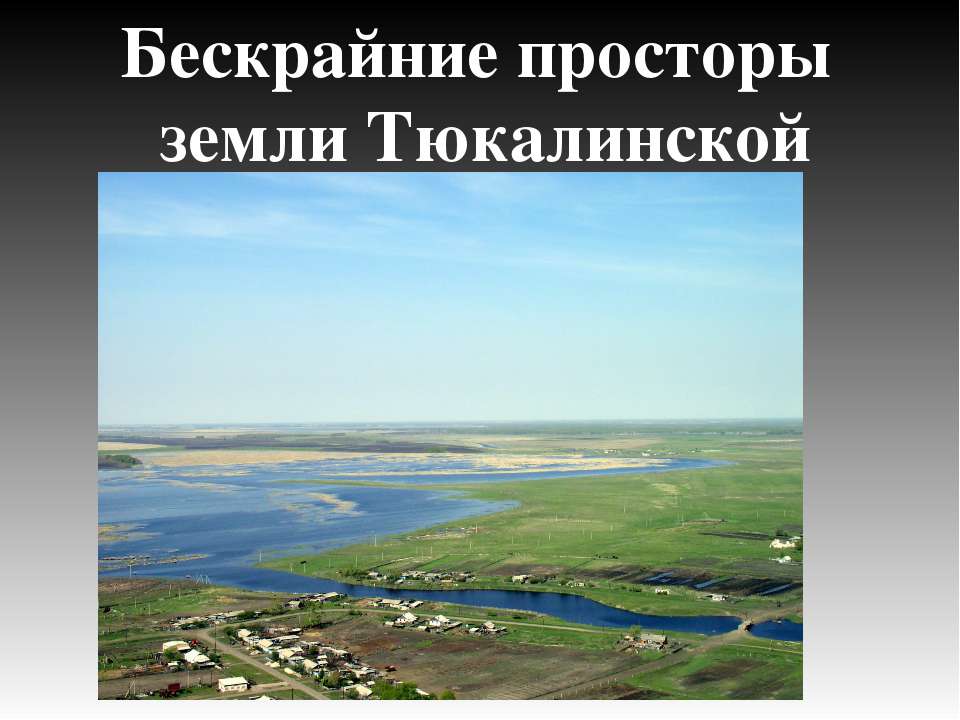 Бескрайние просторы земли Тюкалинской