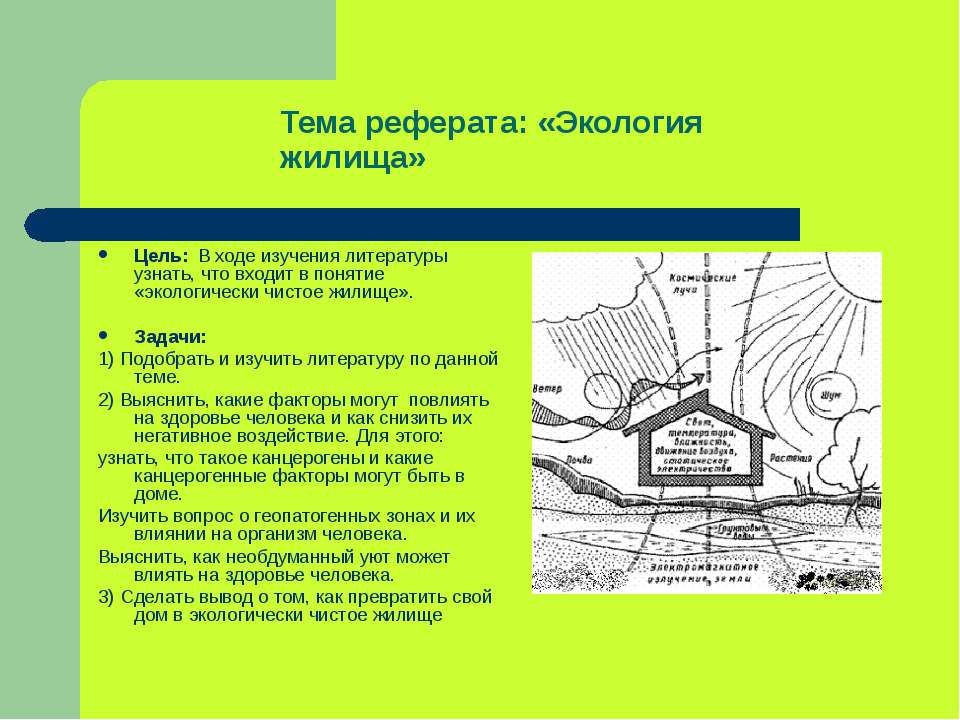 Экология жилища