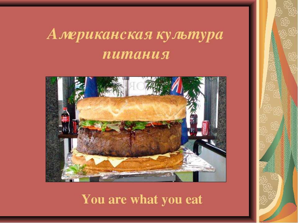 Американская культура питания