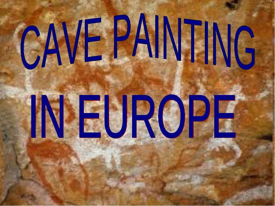 Cave painting in Europe