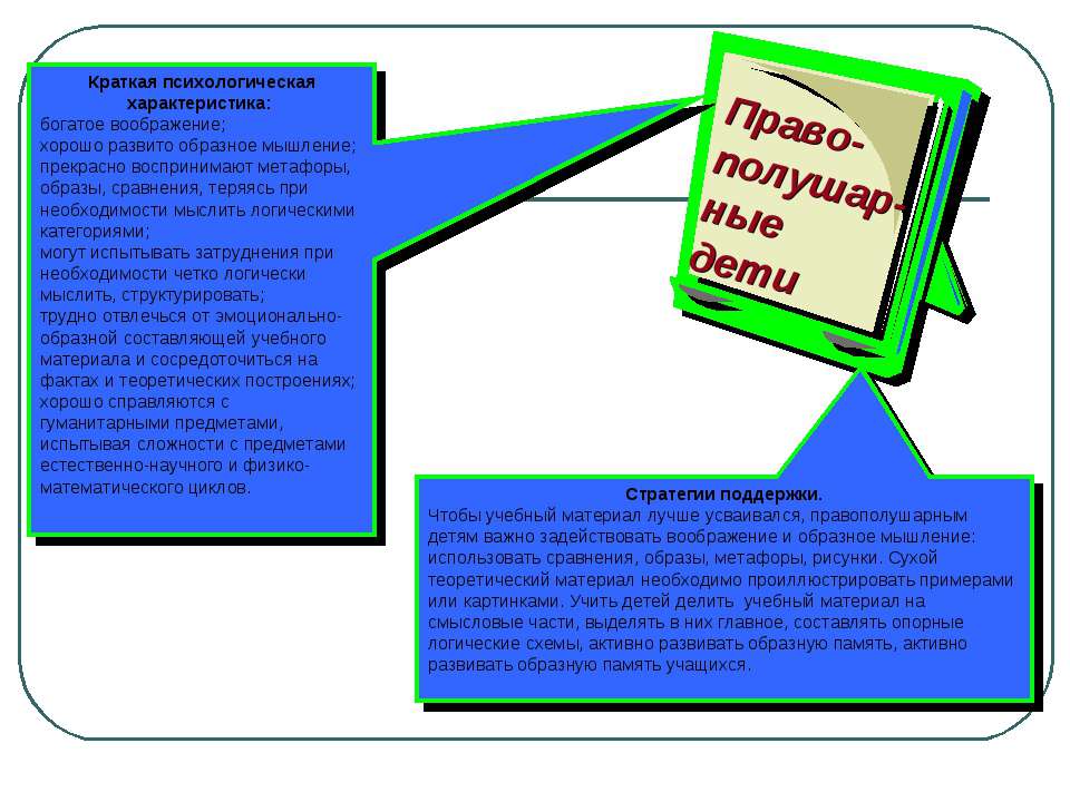 Правополушарные дети