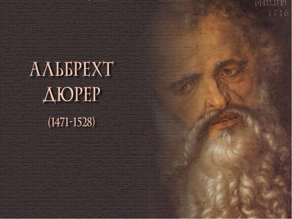 Альберт Дюрер (1471-1528)