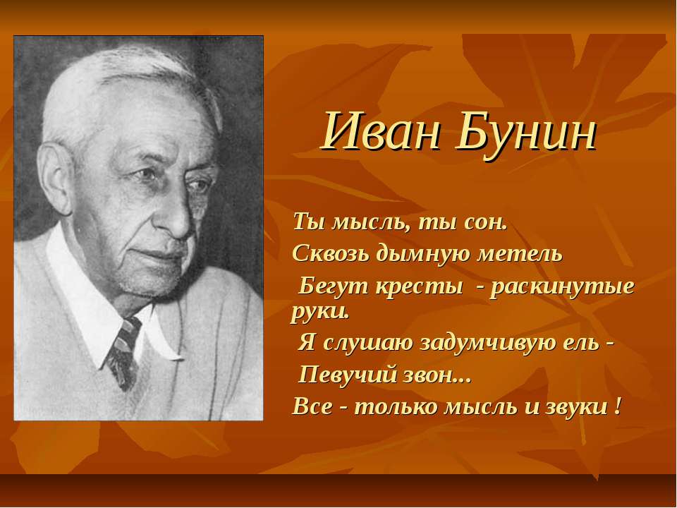 Иван Бунин 3 КЛАСС