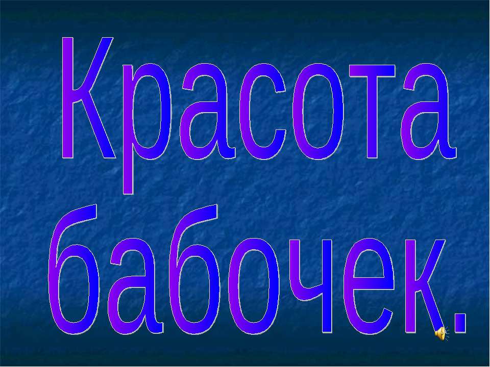 Красота бабочек