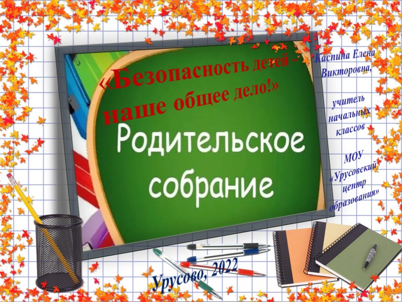 "Безопасность детей -наше общее дело"