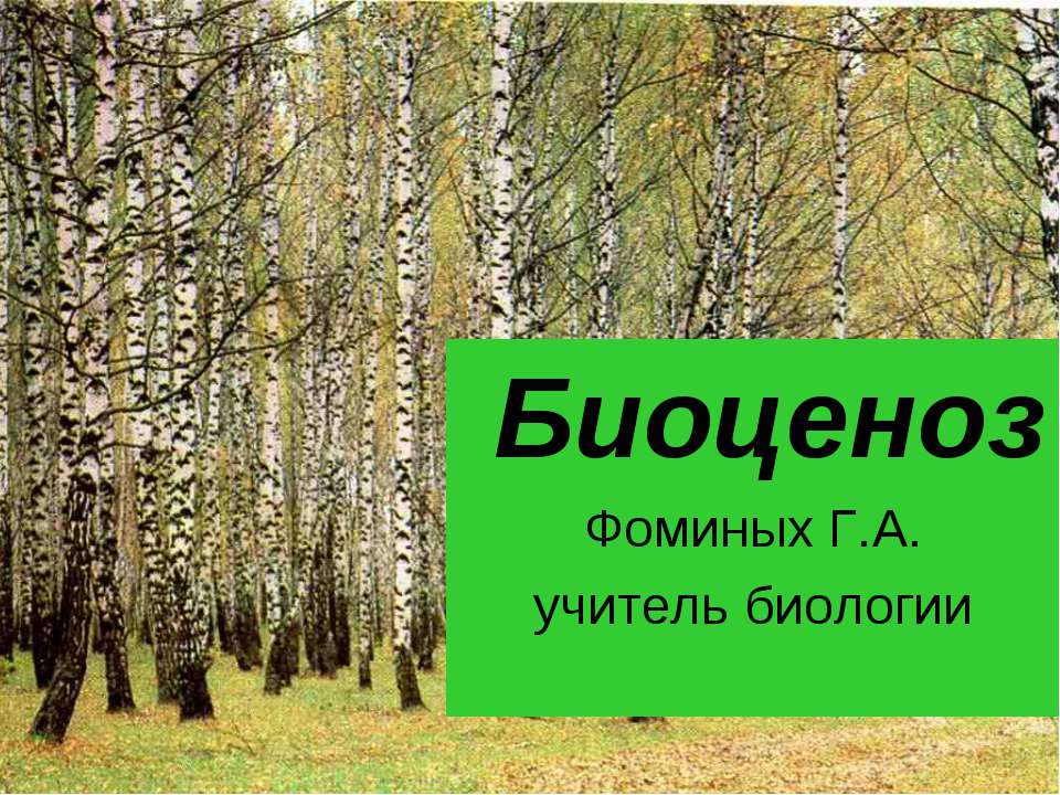 Биоценоз