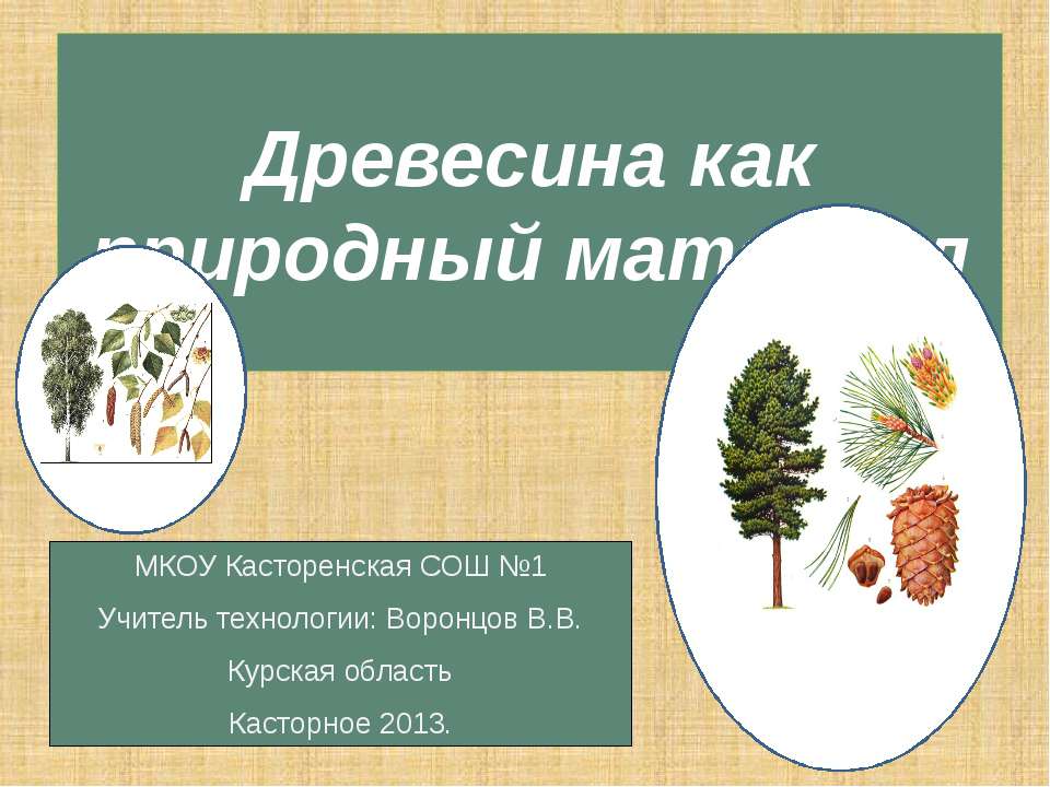 Древесина как природный материал
