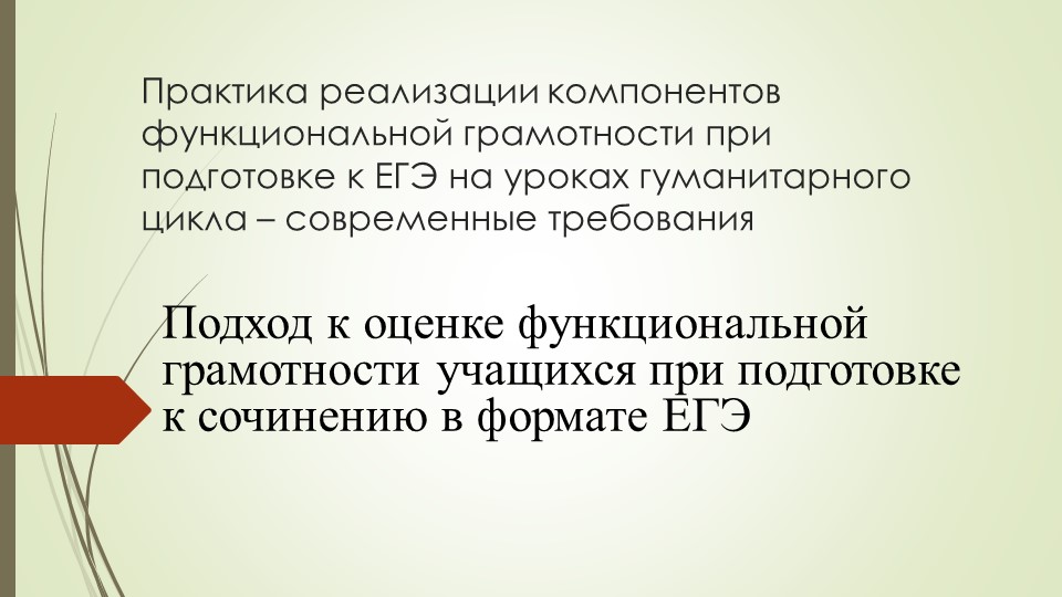 "Практика реализации компонентов функциональной грамотности при подготовке к ЕГЭ на уроках гуманитарного цикла – современные требования"