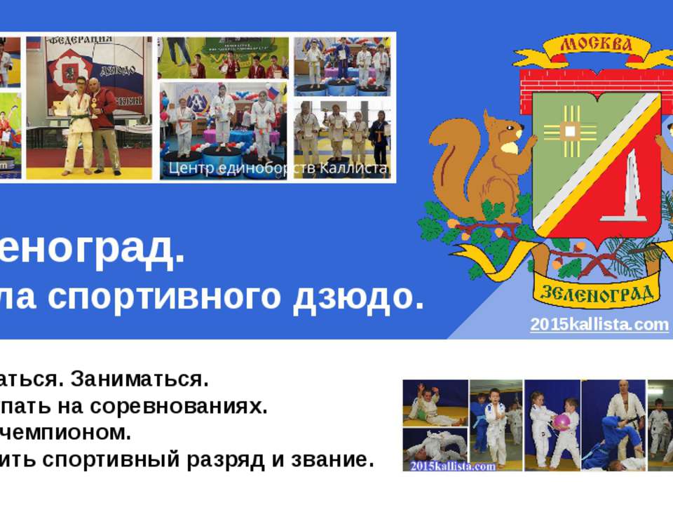 Зеленоград. Школа детского дзюдо.