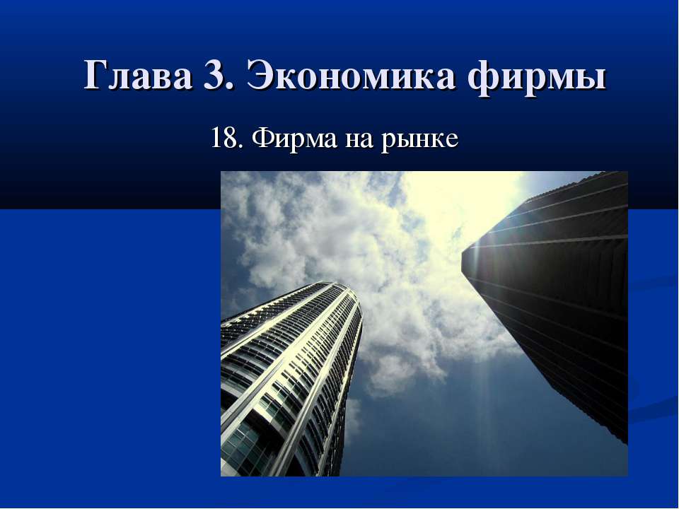 Фирма на рынке