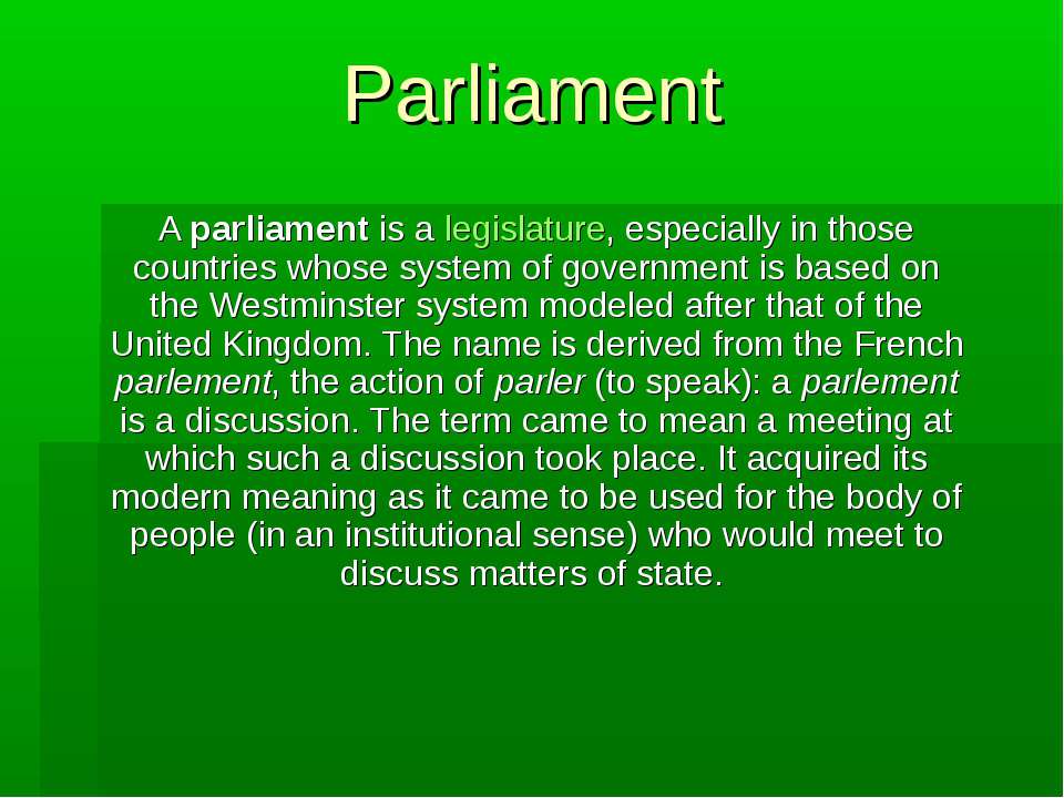 Parliament
