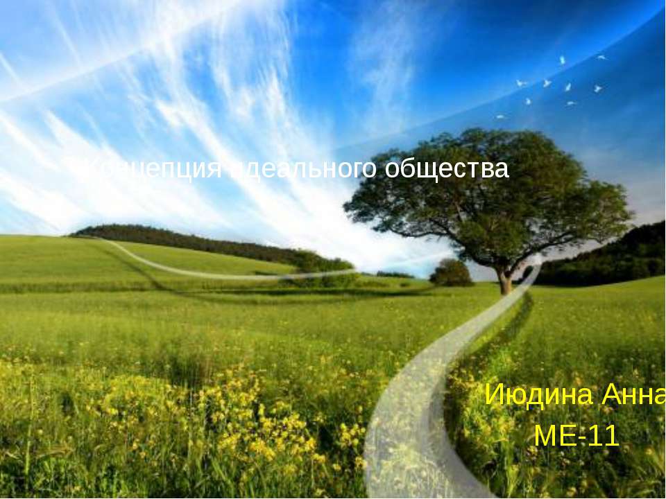 Концепция идеального общества