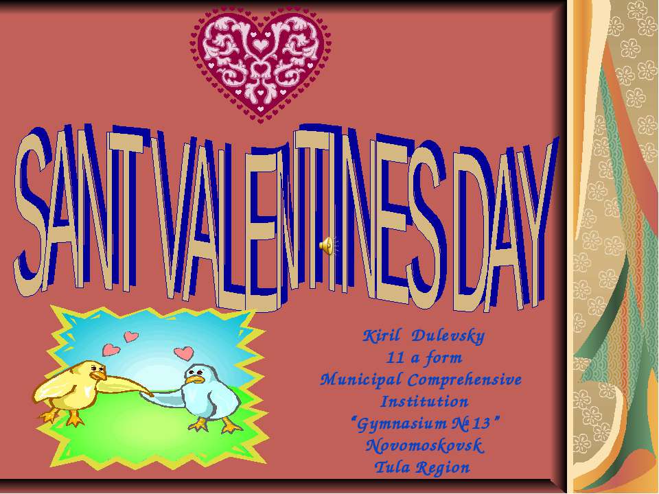 Sant Valentines day