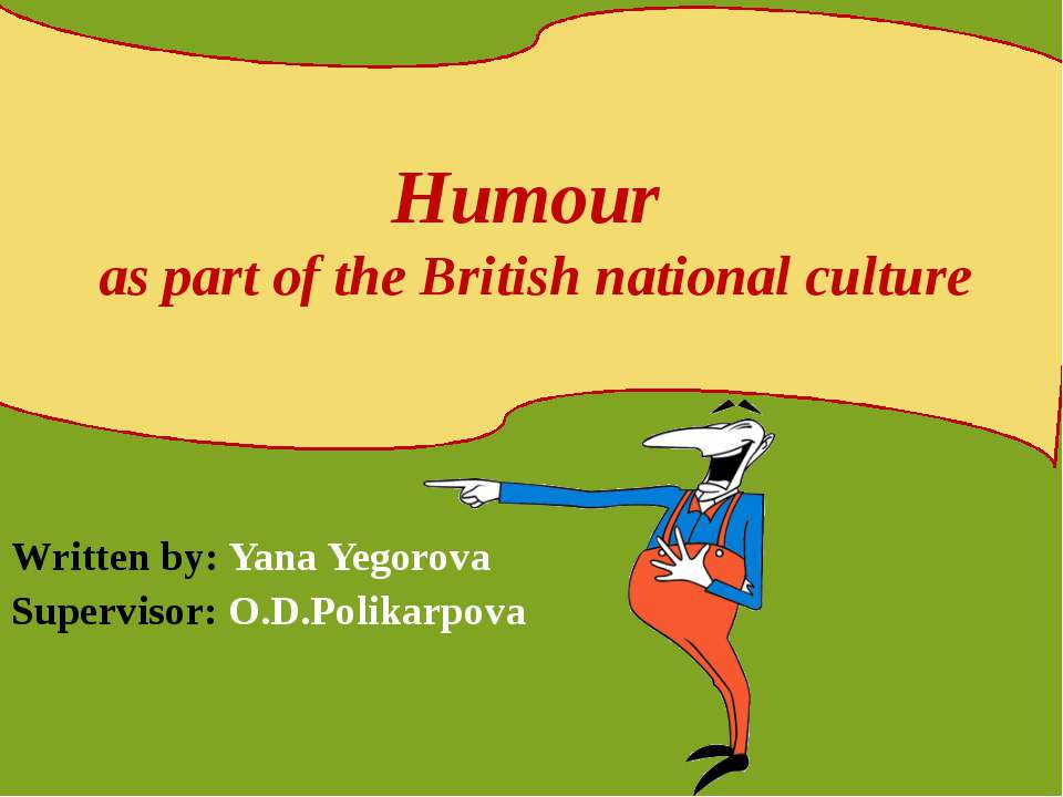 Humour as part of the British national culture