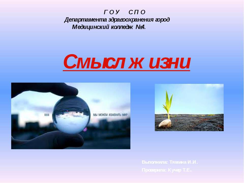 Смысл жизни