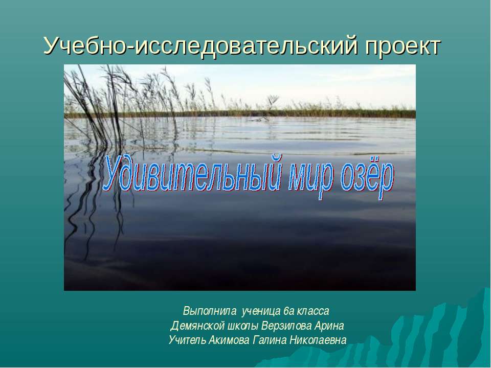 Удивительный мир озёр